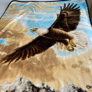 Bald Eagle Fleece Throw